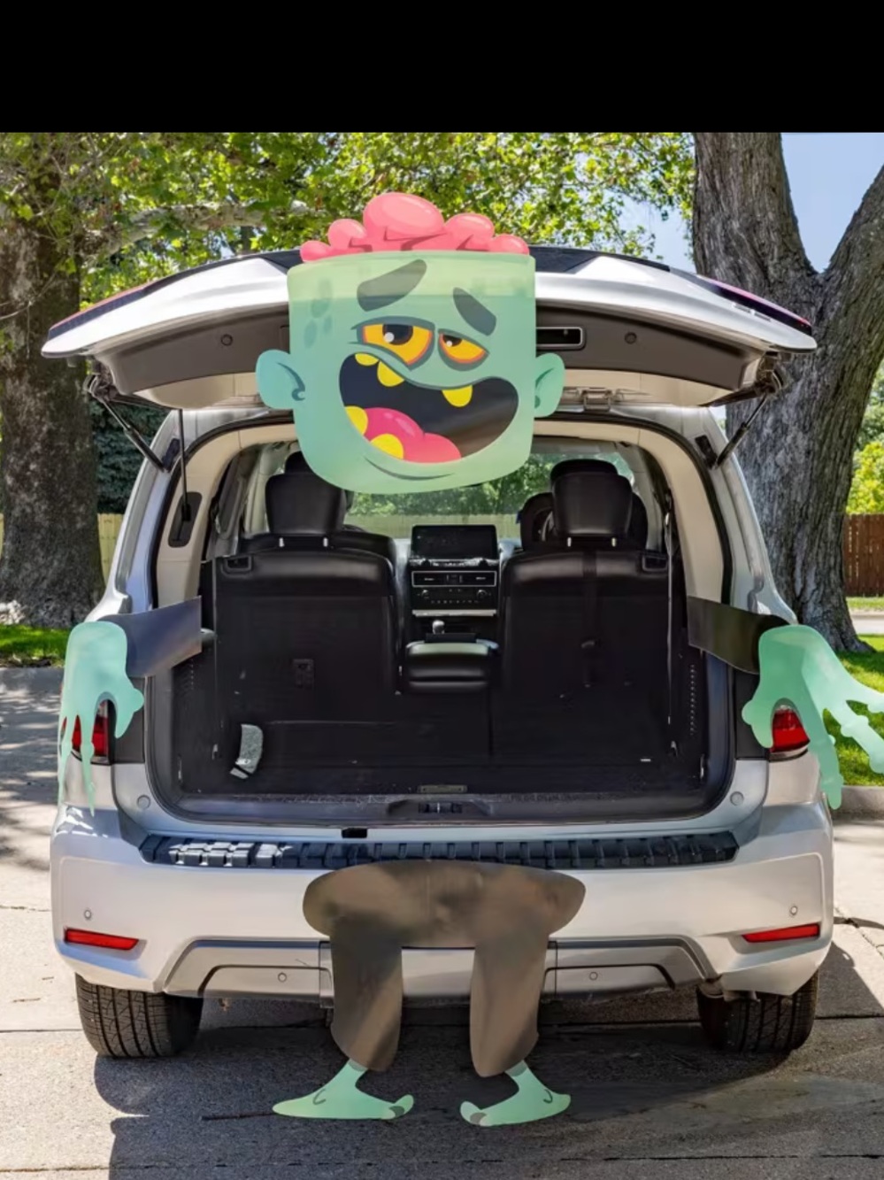 Fun Express Green Cartoon Zombie Trunk or treat Halloween zombie